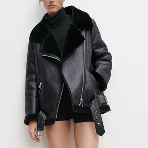 Zara Double Faced Biker Jacket
